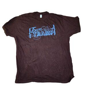 Dolly Parton T-shirt Tee Shirt Adult XL Town Tramp Brown Blue Writing